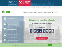 Tablet Screenshot of gurutrade.com